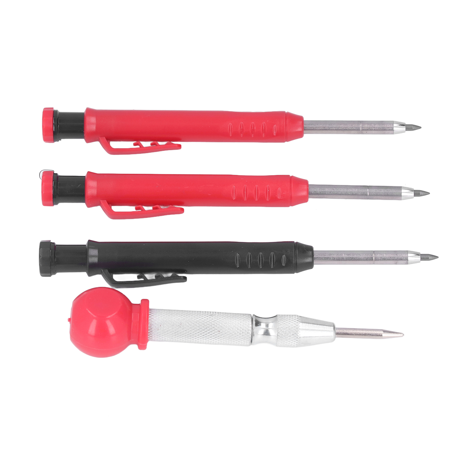 Solides Zimmermannsbleistift-set Mit Nachfüllminen, Körner, Langspitz-tieflochmarker