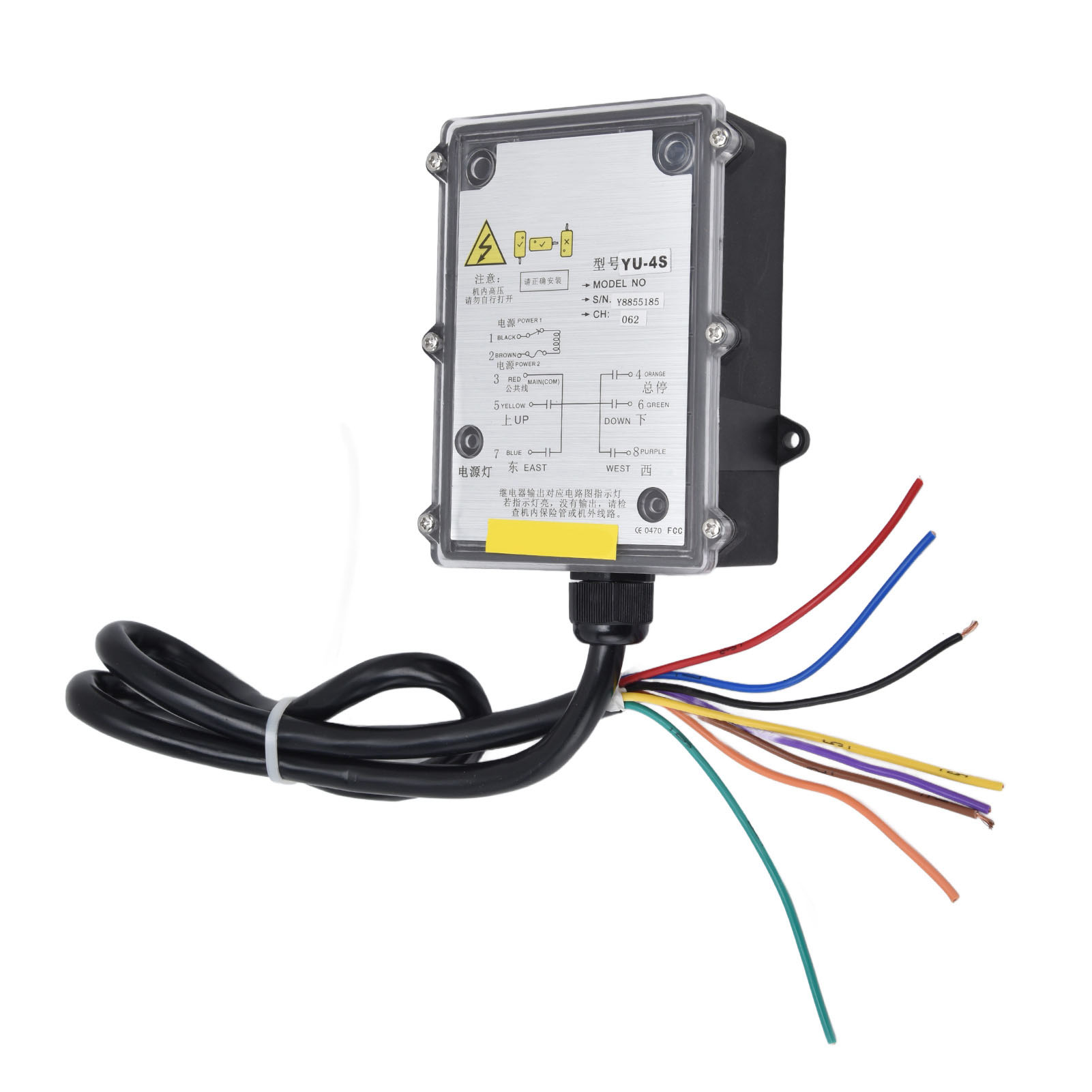 Industrieller Fernbedienungsschalter-sendersatz Mit Einzelgriff Für Elektrohebezeuge Und Krane Yu‑4sdc 36v