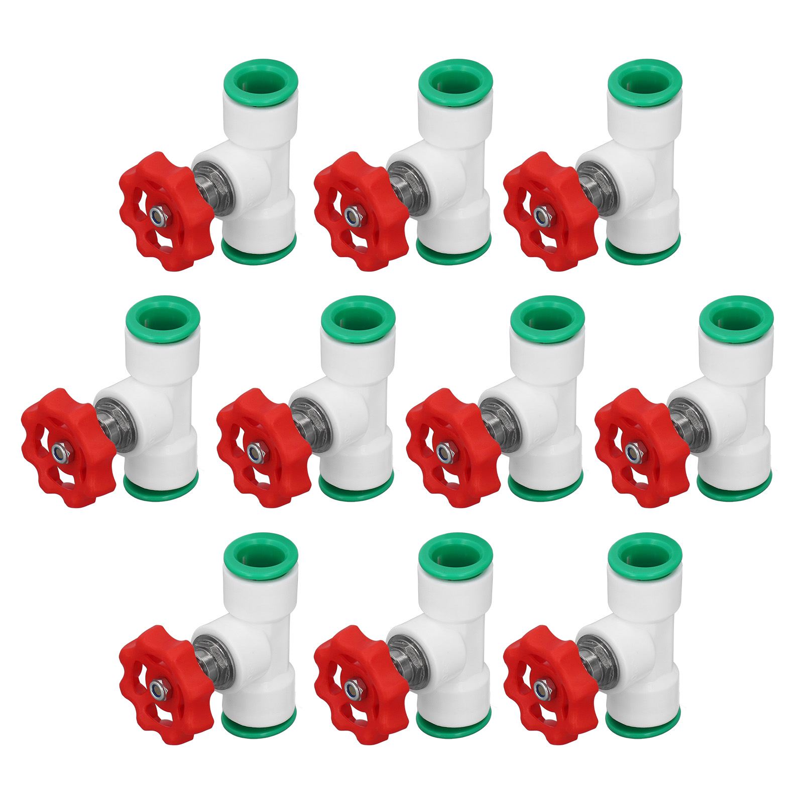 10 Stück Schnellkupplungs-rohrverschraubungen Zum Einstecken, Ppr-beständig, Korrosionsbeständig, Druckfest, Ungiftig, 20 Mm / 0,8 Zoll