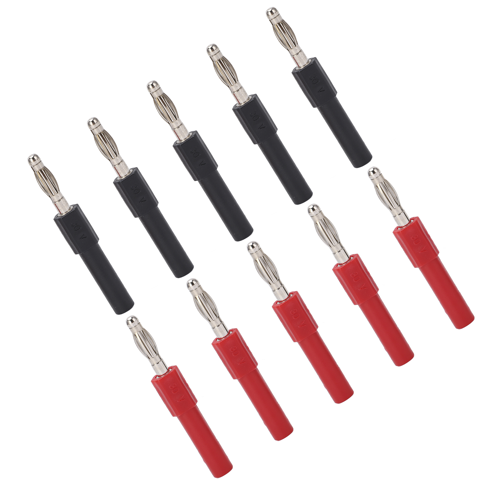 5er-set J.20012 Bananenstecker-adapter (4 Mm Stecker Auf 2 Mm Buchse) Für Multimeter