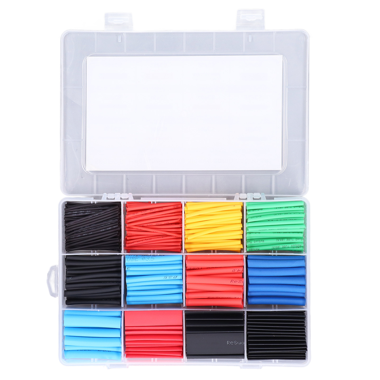 560-teiliges Schrumpfschlauch-set, 2:1 Schläuche, Elektrisch Isoliertes Kabelwickelset, 5 Farben, 12 Größen