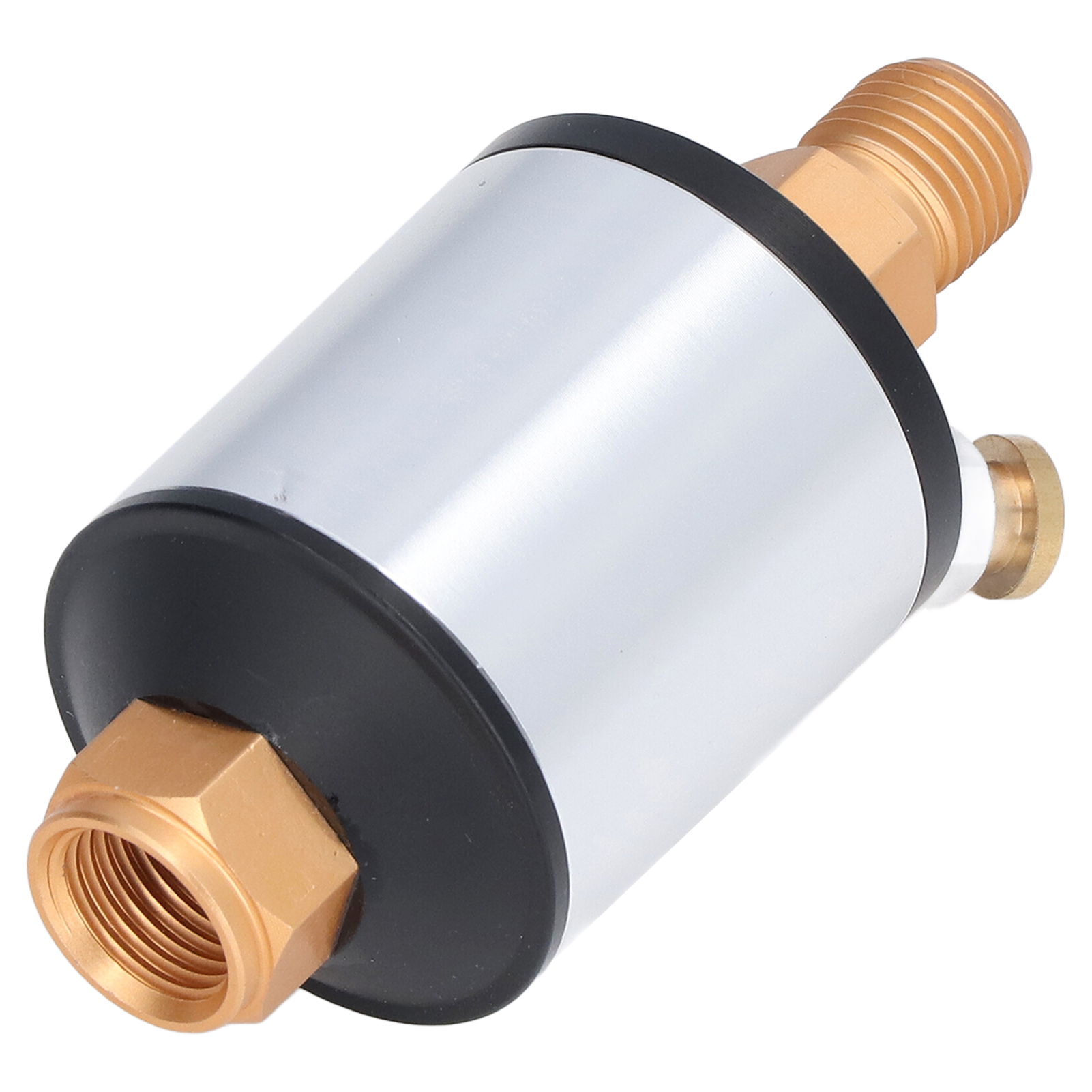 Mini-inline-luftfilter Aus Aluminium Mit Öl-wasser-abscheider Für Druckluftwerkzeuge, 1/4-zoll-npt-einlass/auslass