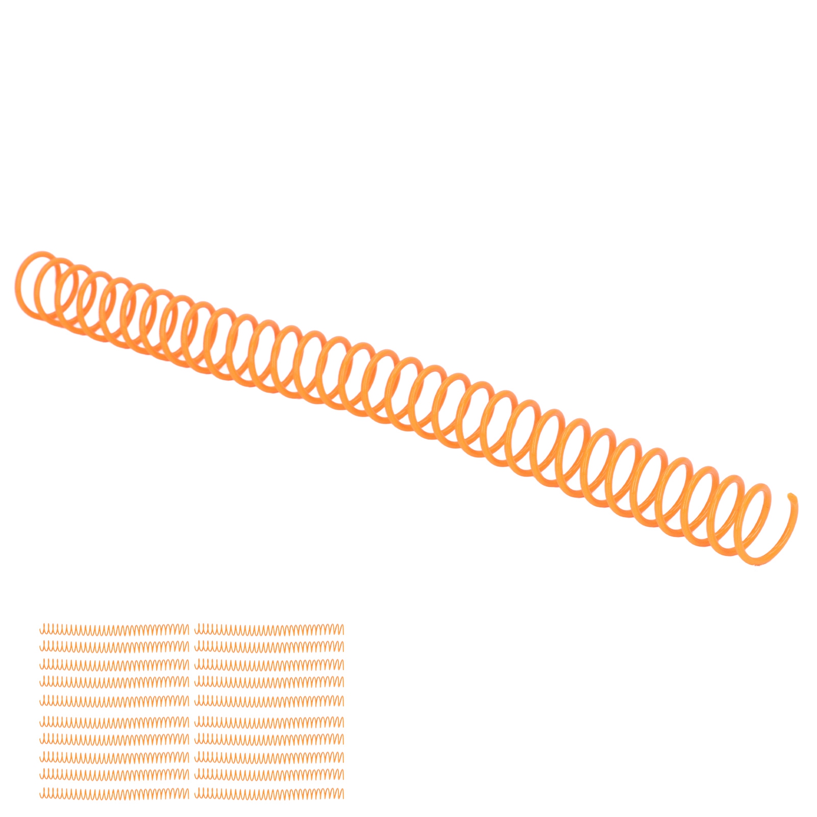 20 Stück Kunststoff-spiralbindungen, 19 Mm (3/4 Zoll) Innendurchmesser, 30 Löcher, Für A4- Und A5-notizbücher, Orange