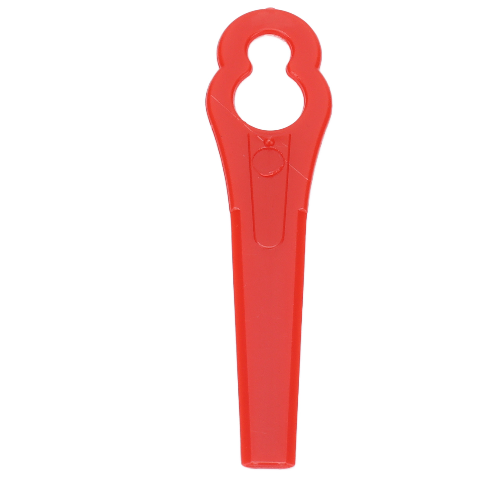 100 Stück Ersatz-trimmerklingen Aus Kunststoff Für Gartenrasenmäher, 80 Mm Länge, 11 X 7 Mm Lochdurchmesser, Rot