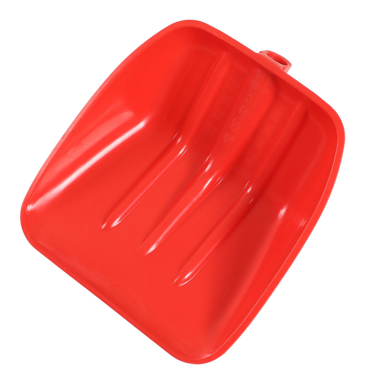 Schneeschaufel, Rot, Aus Verdicktem Pp-kunststoff, Verschleißfest, Robust, Kindersicher, 41 X 37 Cm / 16,1 X 14,6 Zoll