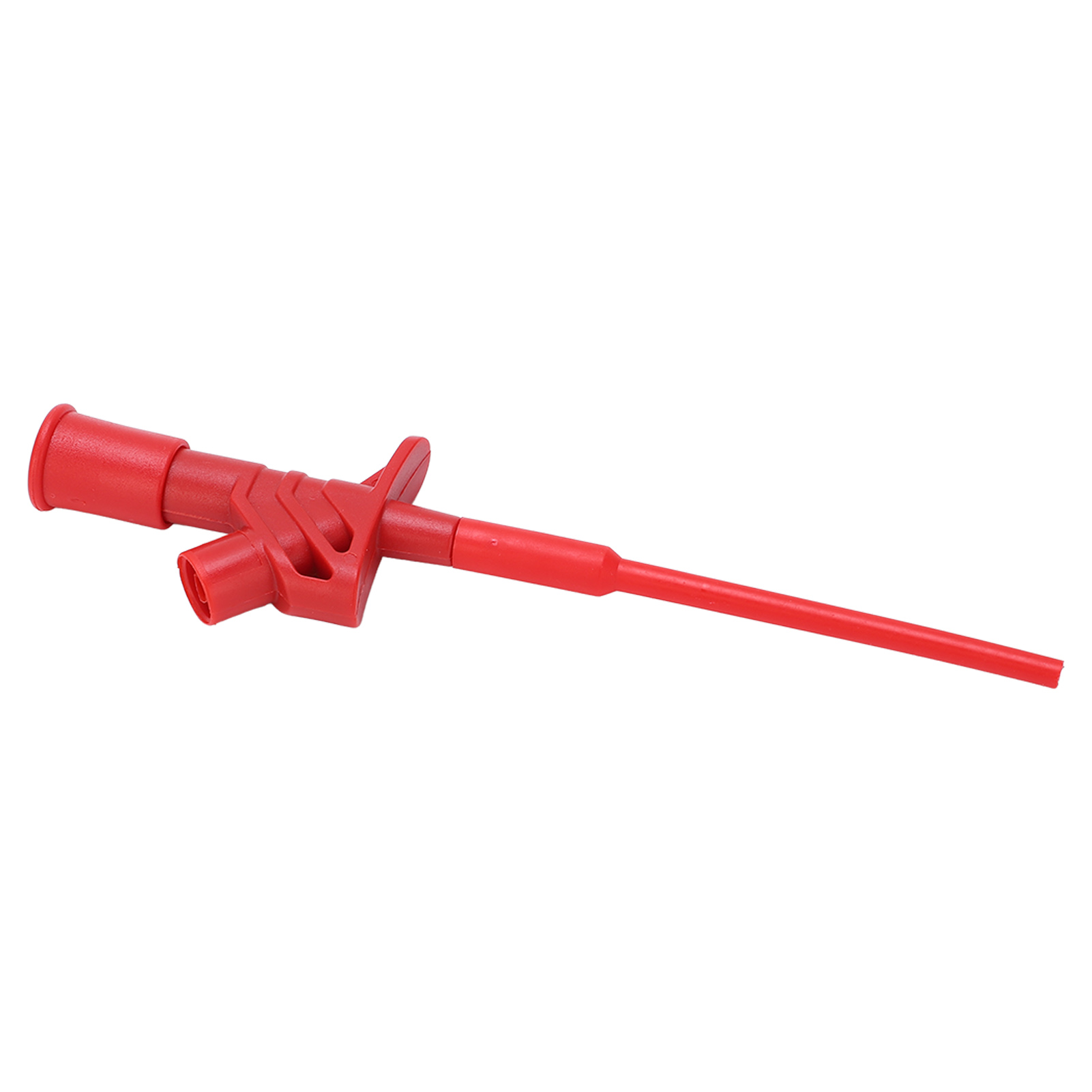 J.30021 Flexibler Prüfhaken Aus Edelstahl Mit Nadelclip, Sicher Und Schnell Mit 4-mm-sicherheitsstift Für Reparaturen (rot)