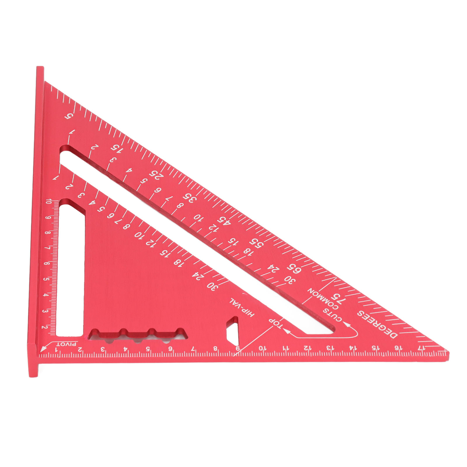 Dreieck Für Holzbearbeitung, Aluminiumlegierung, Elektrophoretische Lackierung, Klare Skala, Dreieck, Schreinerwinkel, Rot