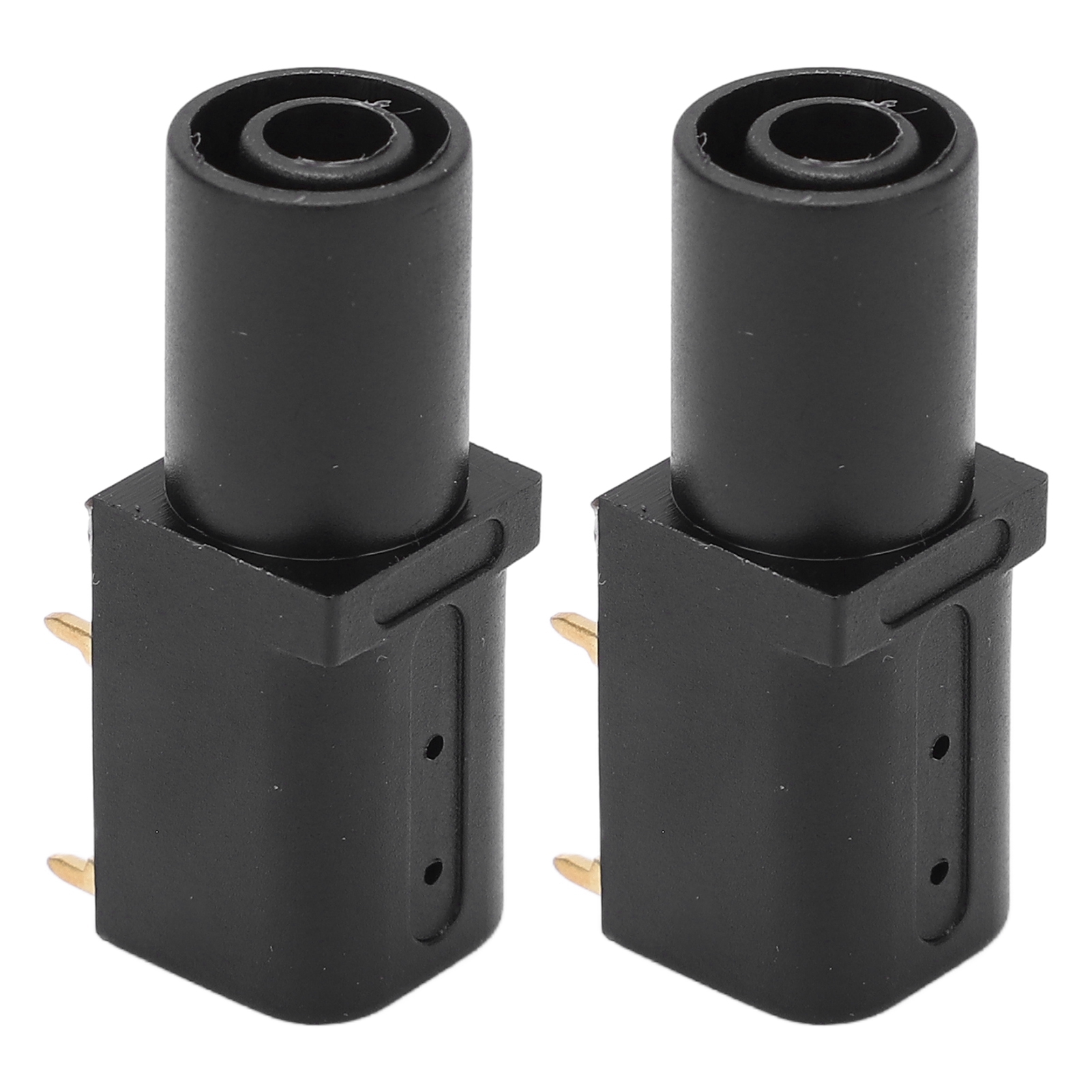 2 Stück Leiterplatten-sockel, 4 Mm, Verlötet, Gute Elektrische Leitfähigkeit, Sichere Bananenbuchse Für Multimeter-spannungsprüfung, Schwarz