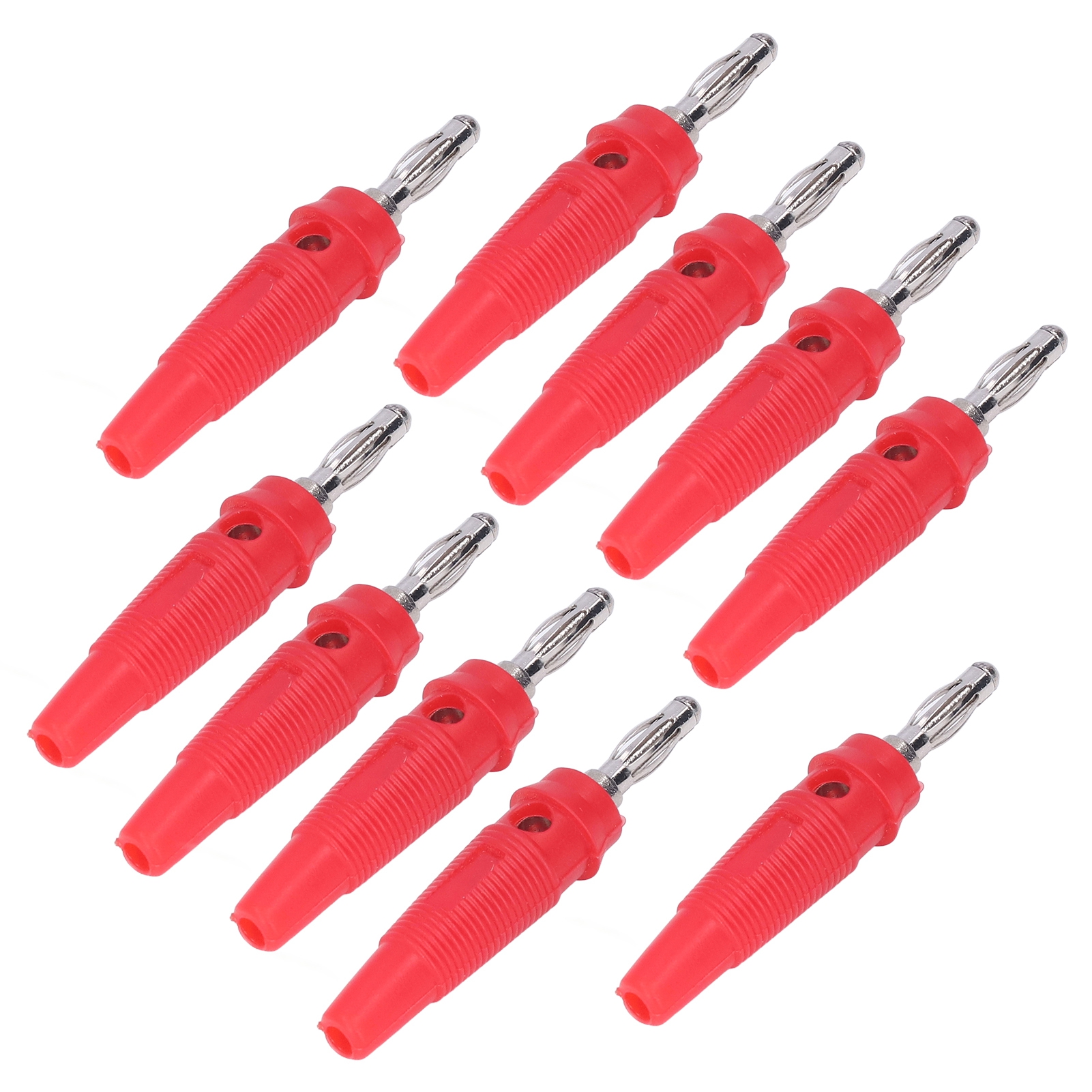 10 Stück/set 4-mm-bananenstecker-buchsenanschluss Für Schweißgeräte Und Ladegeräte (rot)