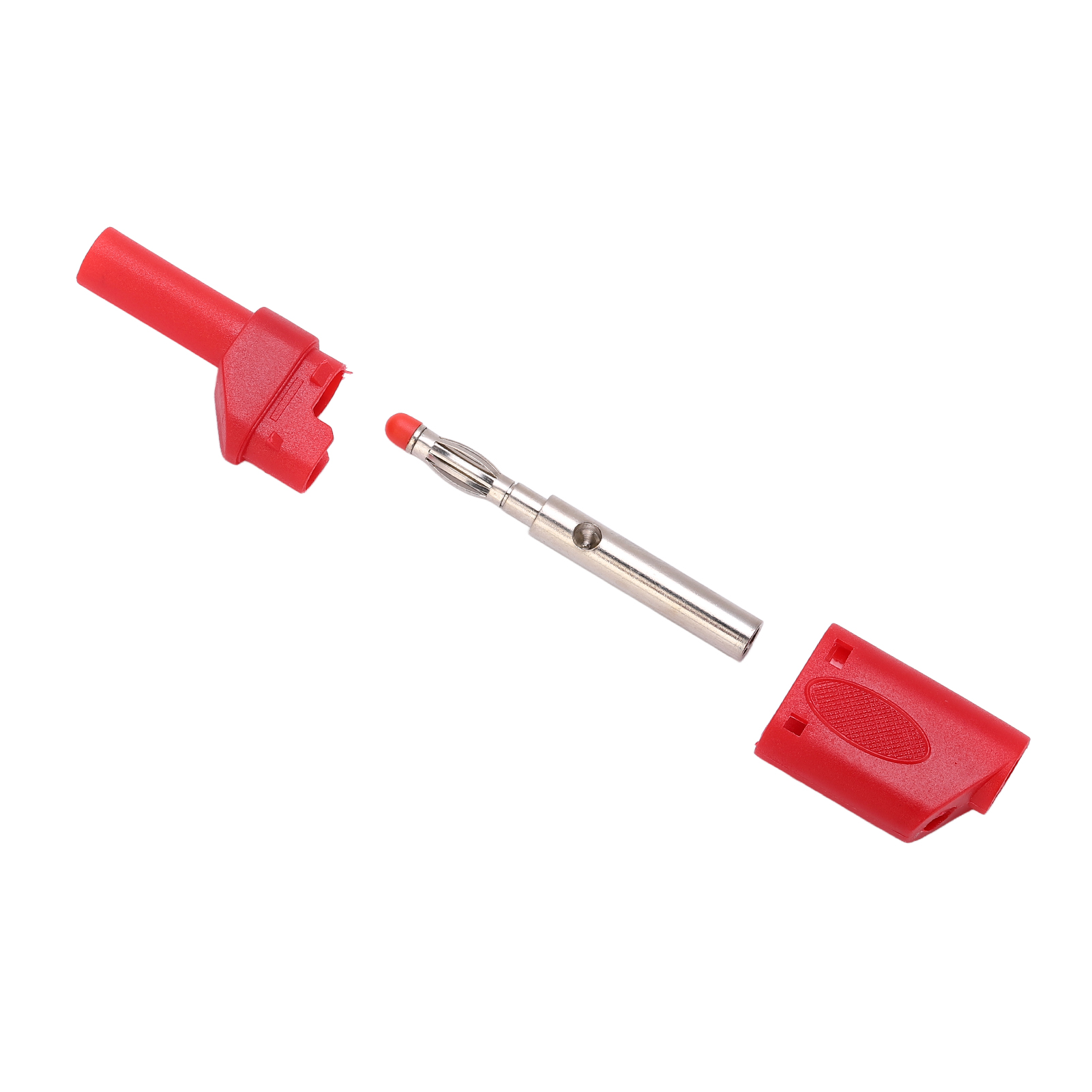 10 Stück 22.160 4mm Bananenstecker, Isolierte Sicherheits-bananenstecker Mit Gehäuse Für Elektronische Tests, Rot