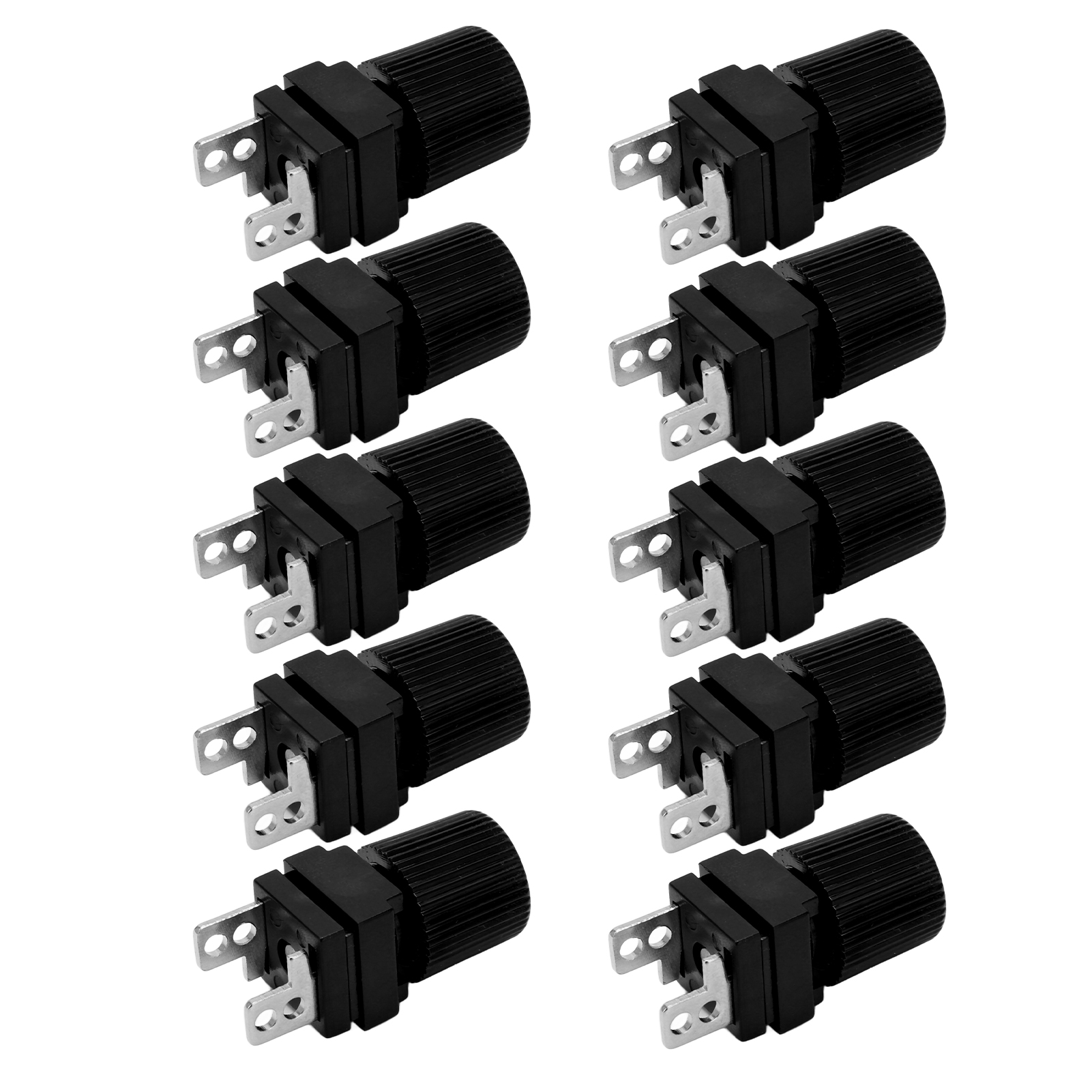 10 Stück Stromanschlussklemmen 300 Bis 500 W, Reines Kupfer, Wechselrichter, 13 Mm, Netzteilanschluss, M4-anschluss, Schwarz