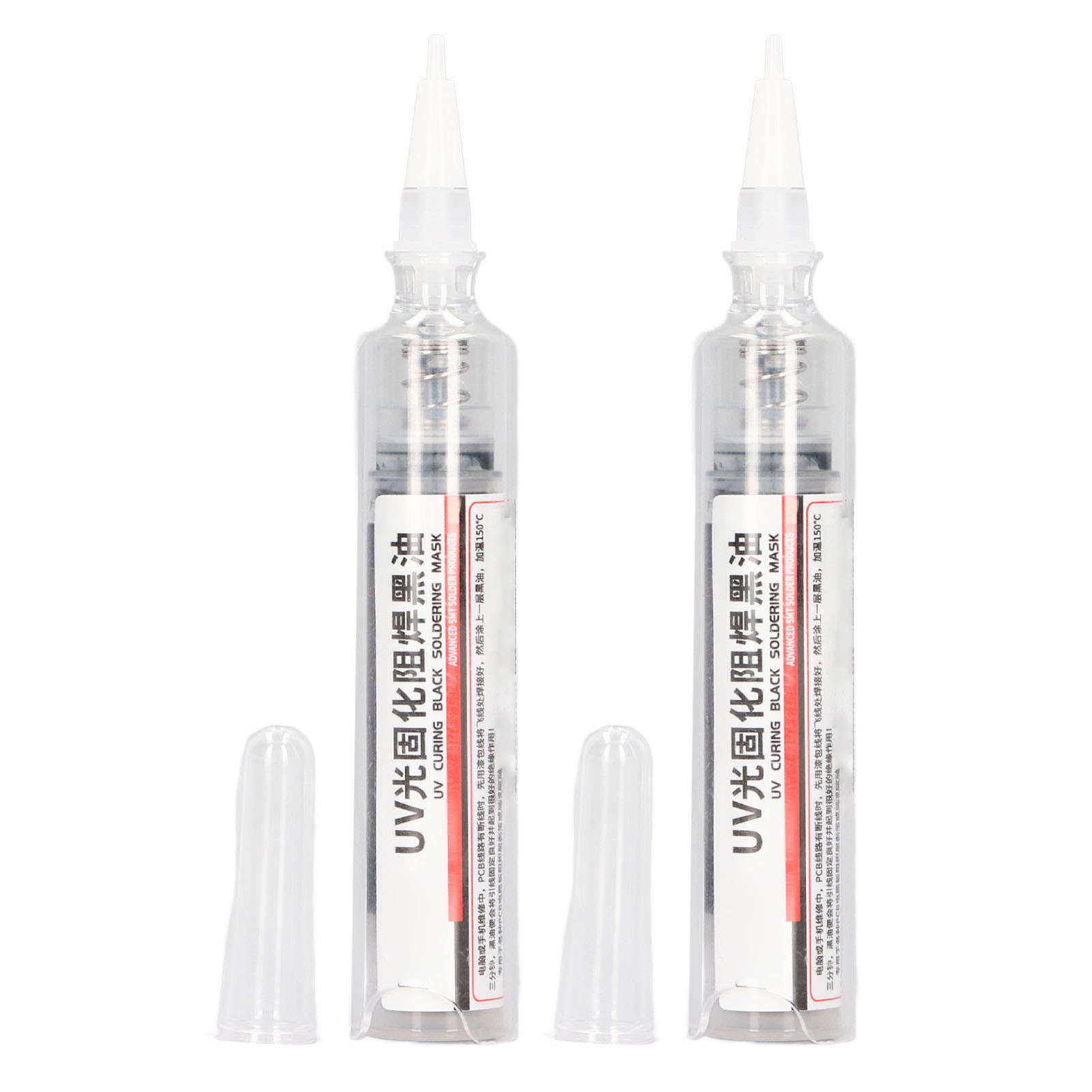 2 Stück Lötstopplack Für Leiterplatten, Uv-härtend, Schwarz, Für Reparaturen An Leiterplatten Und Bga-gehäusen, Löt- Und Schweißgeräte