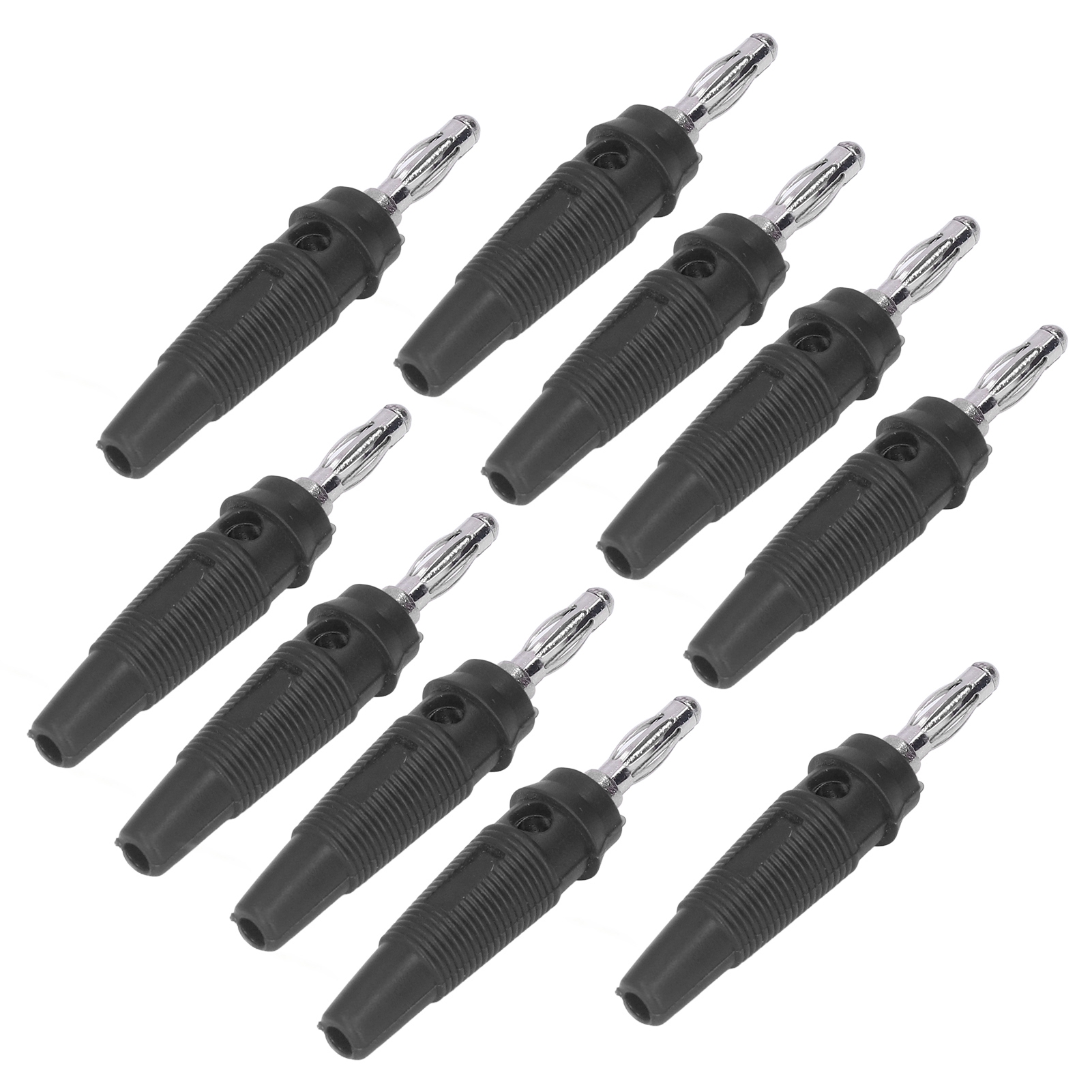 10 Stück/set 4-mm-bananenstecker-buchsenanschluss Für Schweißgeräte Und Ladegeräte, Schwarz