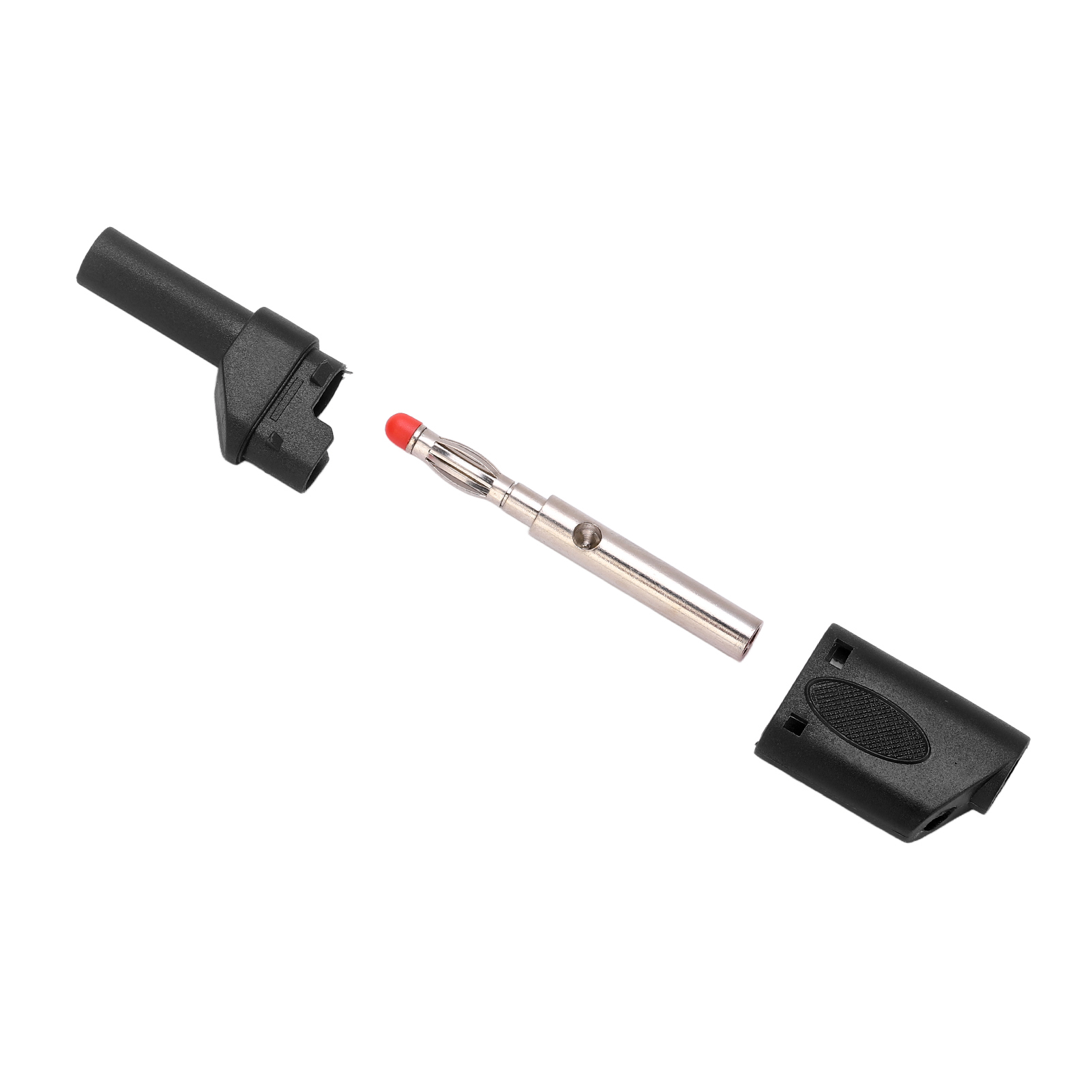 10 Stück 22,160 4 Mm Bananenstecker, Isolierte Sicherheits-bananenstecker Mit Gehäuse Für Elektronische Tests, Schwarz