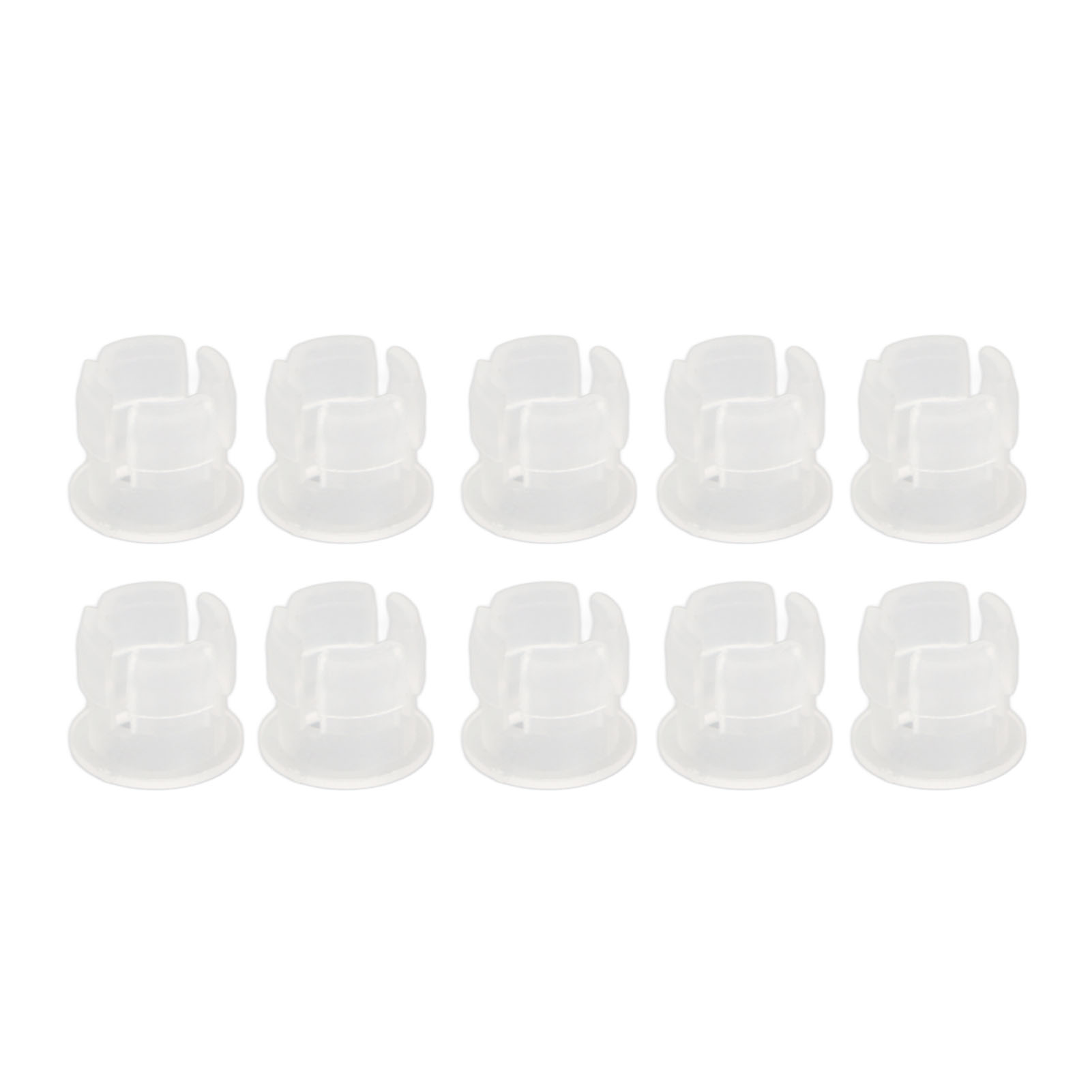200 Stück 5-mm-led-halterungen, Flache Schnallen, Leuchtdioden-clips, Kunststoff-montagehalterung, Weiß