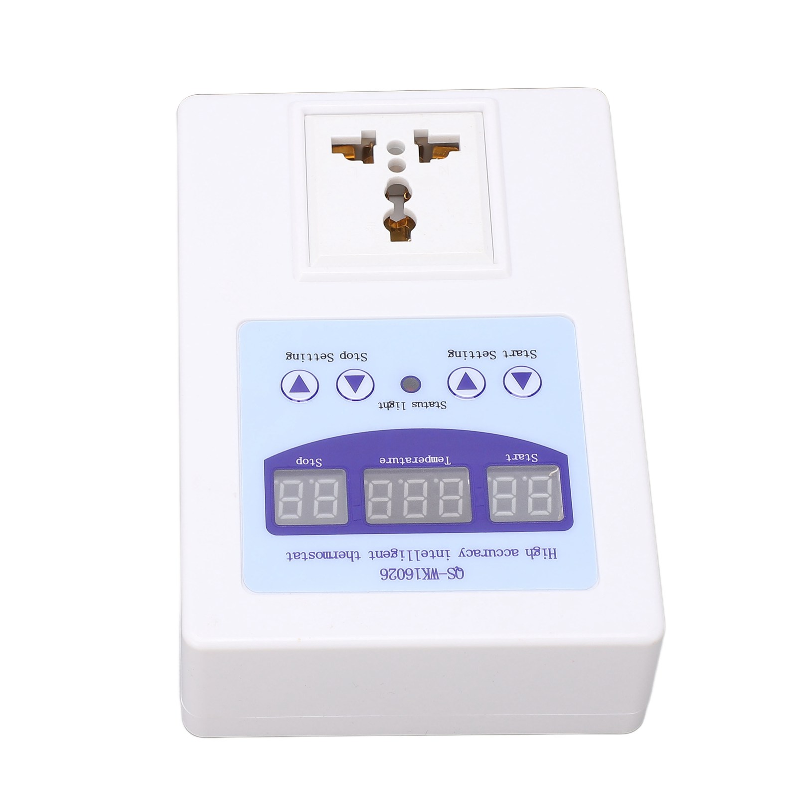 Automatischer, Intelligenter Temperaturregler Mit Weitbereichsspannungsversorgung, Präziser Digitaler Thermostatschalter, 110–240 V Wechselstrom, Eu-stecker, Weiß