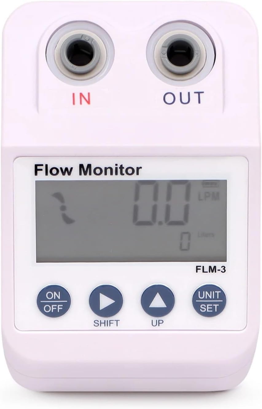 Jssevn - Wasserzähler, Durchflussmesser, Wasserfilter, Durchflussmesser Mit Alarm- Und Energiesparfunktion, Filter, Wasserdurchflusssensor, Monitor, 1/4 Zoll
