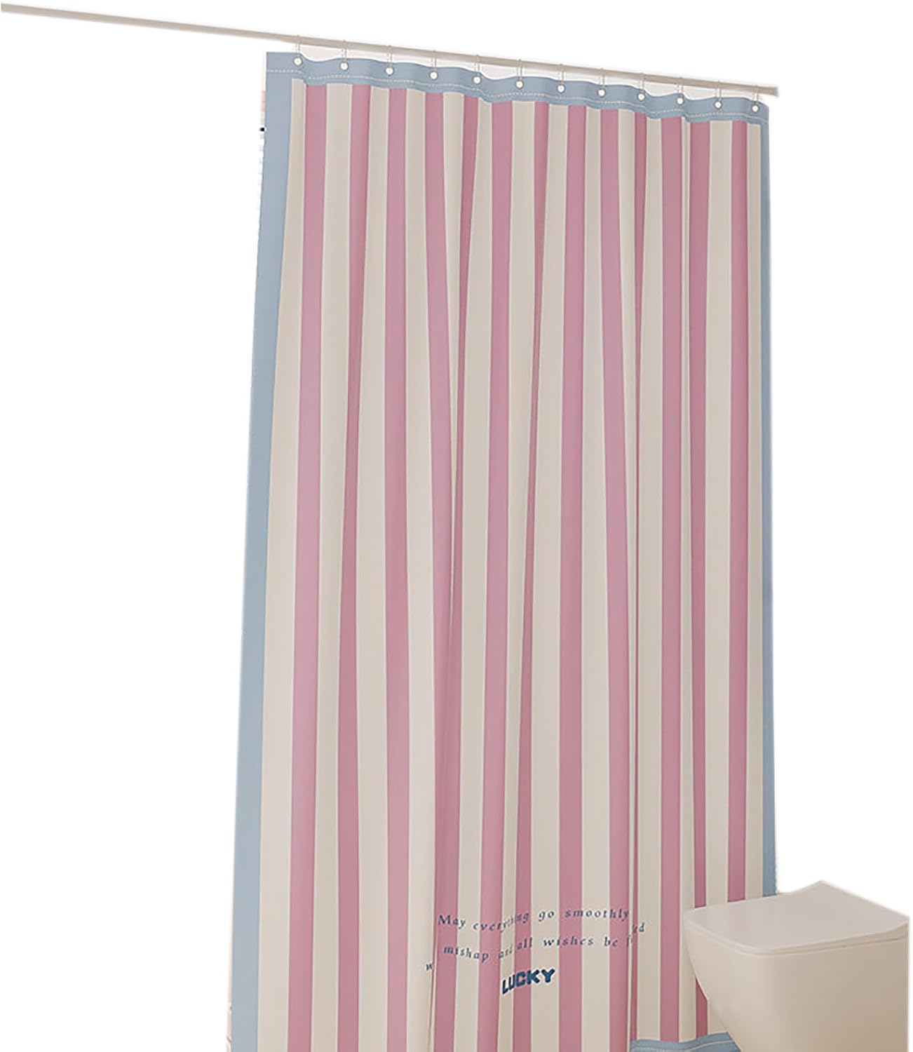 Jssevn - Hochwertiger Duschvorhang Aus Polyester, Strapazierfähig, Gestreift, In Verschiedenen Größen Erhältlich, Idealerweise 180 X 180 Cm (71 X 71 Zoll).