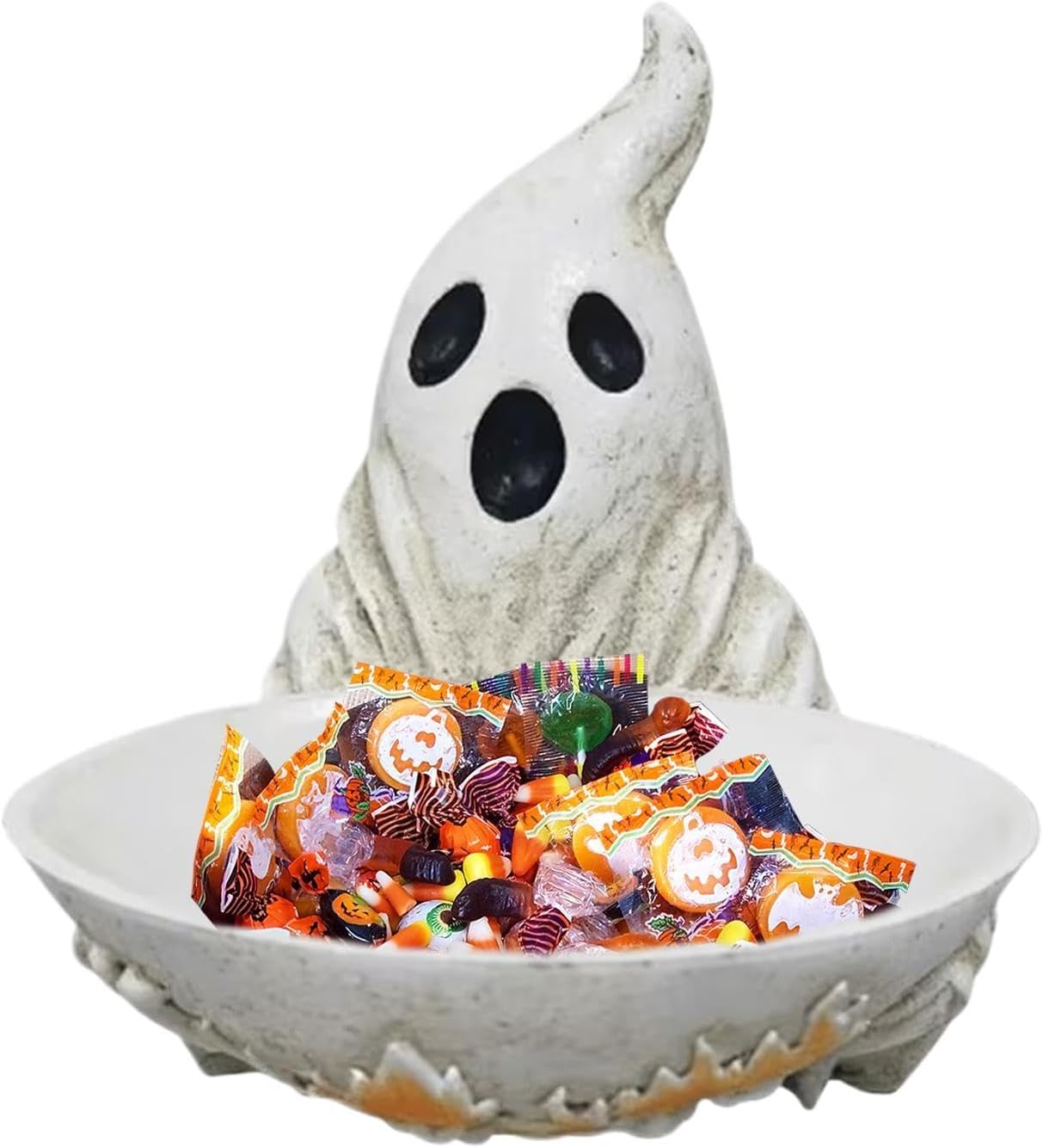 Jssevn - Halloween-süßigkeitenschale, Dekoschale, Geisterfigur