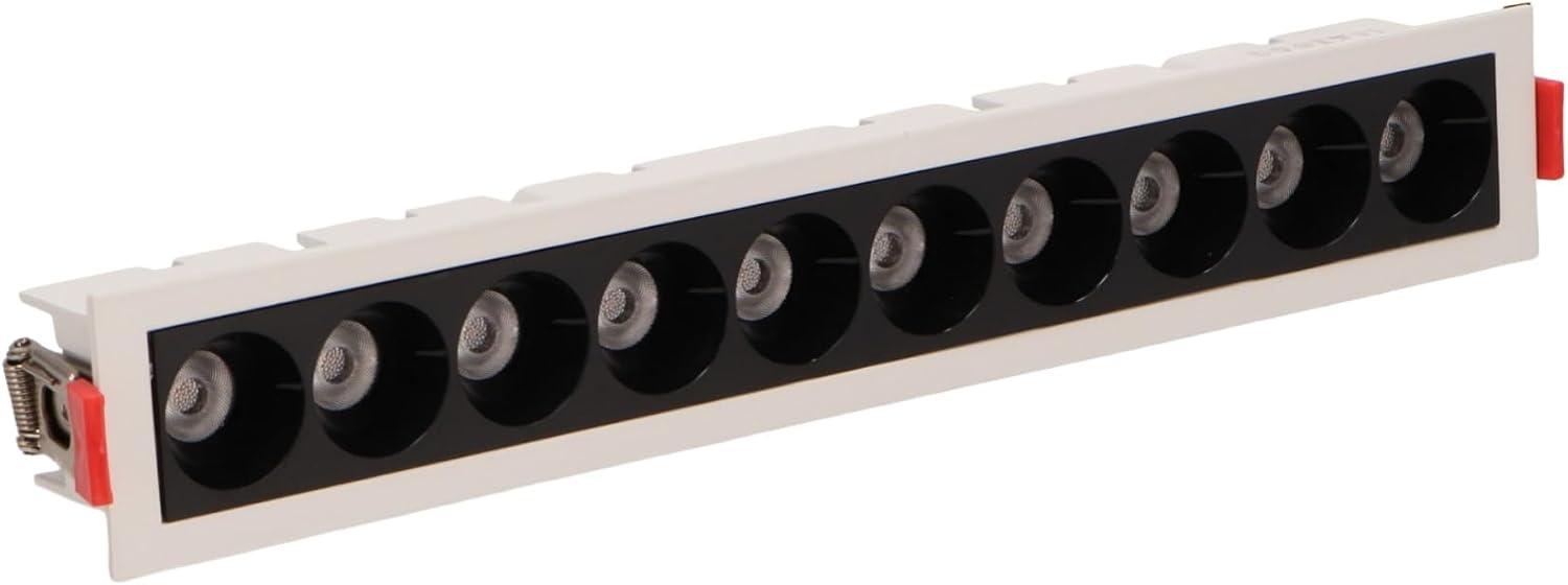 Jssevn - 20w 2200lm Led-deckenstrahler, Rechteckige Led-einbauleuchte, Lange Led-deckenleuchte Für Wohnzimmer Und Flur (neutralweiß, 4000k)