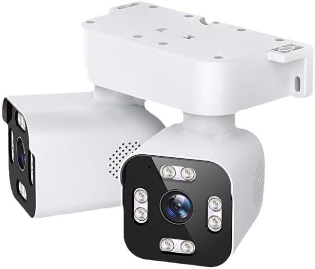 Jssevn - 2,5k 5mp Dual-objektiv-außenkamera, Kabellose Wlan-sicherheitskamera Mit Audio Und Video, Gegensprechfunktion, Automatische Verfolgung