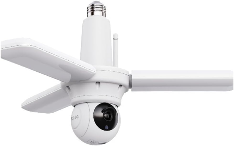 Jssevn - E26 Led-garageleuchte Mit Intelligenter Sicherheitskamera Für Garagen, Schuppen, Flure Usw. Zeitschaltuhr, Bewegungsmelder