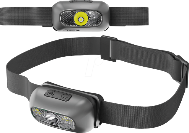 MLI 27700073 - LED-Stirnleuchte, 90 lm, Akku, schwarz