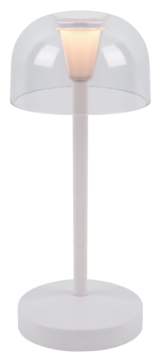 MLI 27700204 - Akku-Tischleuchte Poppy, 2500 K, dimmbar, IP54, weiß