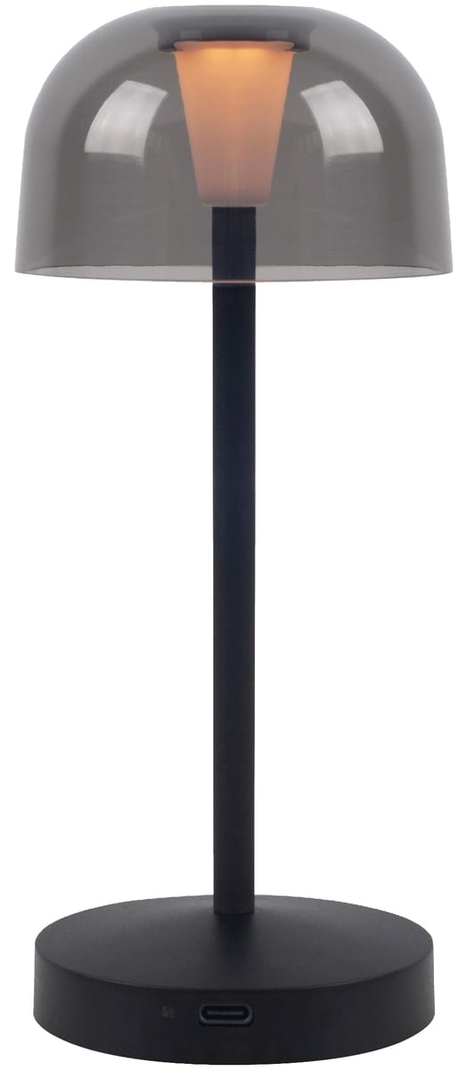 MLI 27700203 - Akku-Tischleuchte Poppy, 2500 K, dimmbar, IP54, schwarz