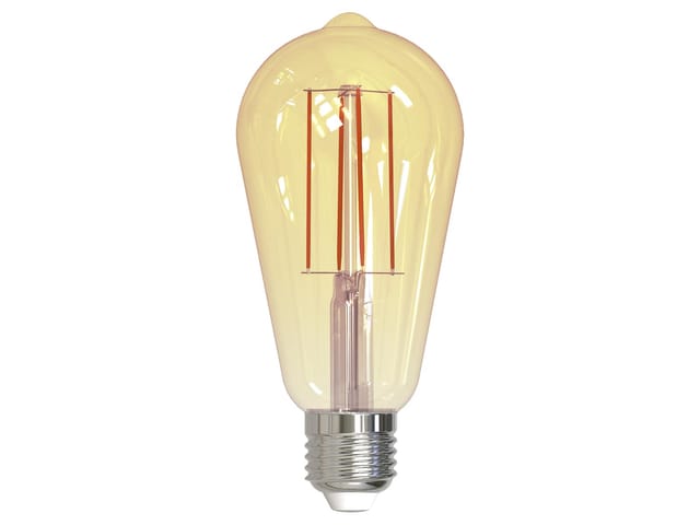 MLI 401080 - LED-Filamentlampe E27, 7 W, 650 lm, 2000 K, dimmbar, gold