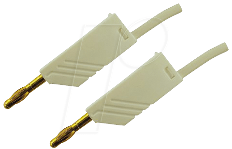MLN 100 25 AU WS - Messleitung, 2,5 mm², 1,0 m, weiß, vergoldet