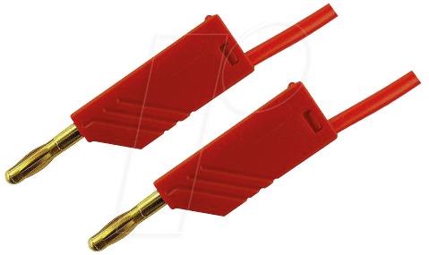 MLN 200 25 AU RT - Messleitung, 2,5 mm², 2,0 m, rot, vergoldet