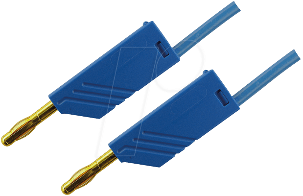 MLN 25 25 AU BL - Messleitung, 2,5 mm², 0,25 m, blau, vergoldet