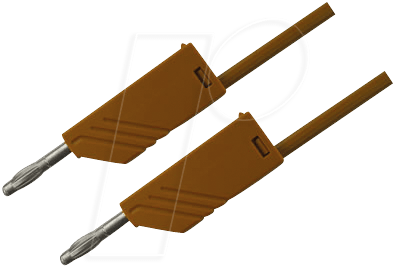 MLN 25 25 BR - Messleitung, 2,5 mm², 0,25 m, braun