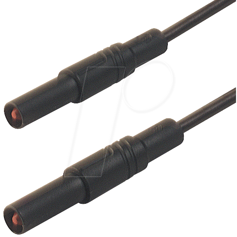 MLS GG 200 25 SW - Messleitung, 2,5 mm², 2,0 m, schwarz, gesichert
