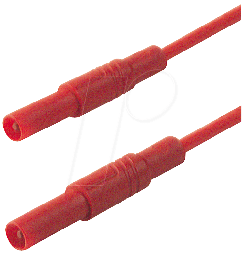 MLS GG 25 1 RT - Messleitung, 1,0 mm², 0,25 m, rot, gesichert