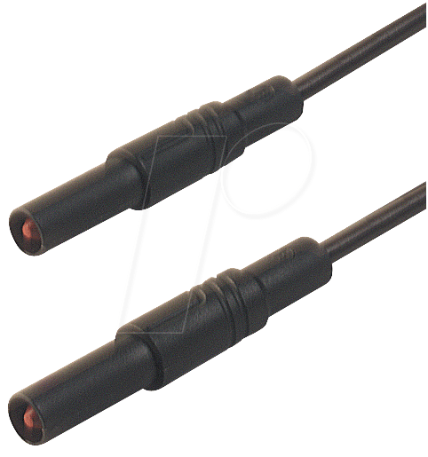 MLS GG 25 25 SW - Messleitung, 2,5 mm², 0,25 m, schwarz, gesichert
