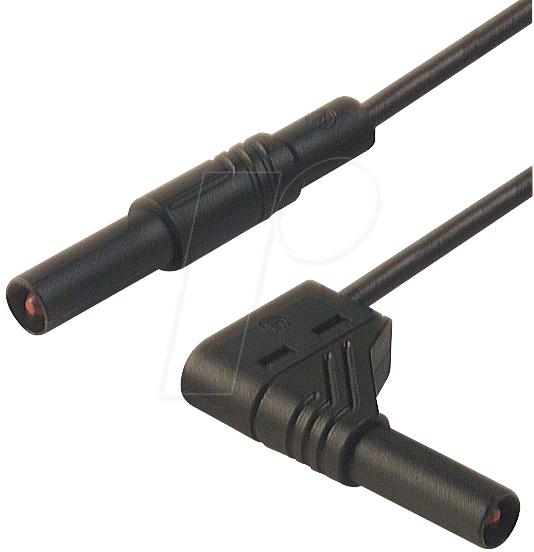 MLS WG 100 25 SW - Messleitung, 2,5 mm², 1,0 m, schwarz, gesichert