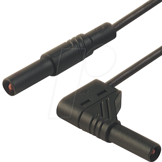 MLS WG 25 25 SW - Messleitung, 2,5 mm², 0,25 m, schwarz, gesichert