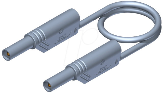 MLS WS 200-2 GR - Messleitung, 2,5 mm², 2,0 m, grau, gesichert, stapelbar