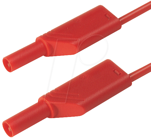 MLS WS 25 1 RT - Messleitung, 1,0 mm², 0,25 m, rot, gesichert, stapelbar