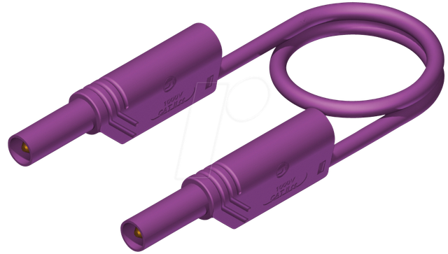 MLS WS 200-2 VT - Messleitung, 2,5 mm², 2,0 m, violett, gesichert, stapelbar