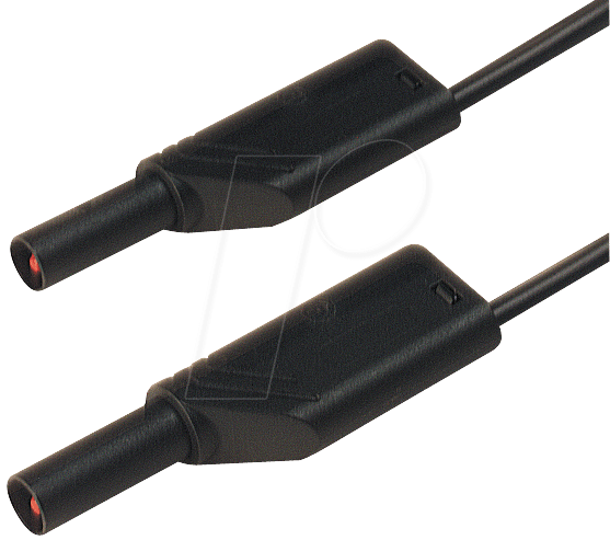 MLS WS 25 25 SW - Messleitung, 2,5 mm², 0,25 m, schwarz, gesichert, stapelbar