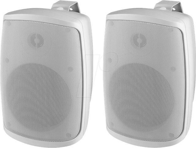 MON WALL-05T/WS - 2-Wege Kompaktbox, 100 V, 8 Ohm, IP65, 80 W, Paar