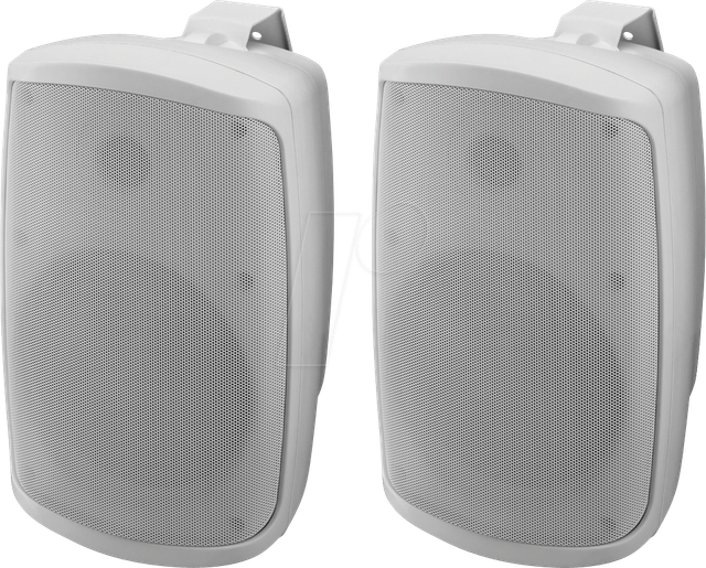 MON WALL-06SET-W - 2-Wege Kompaktboxsystem, 100 V, 2x 30 W, Aktiv-Passiv