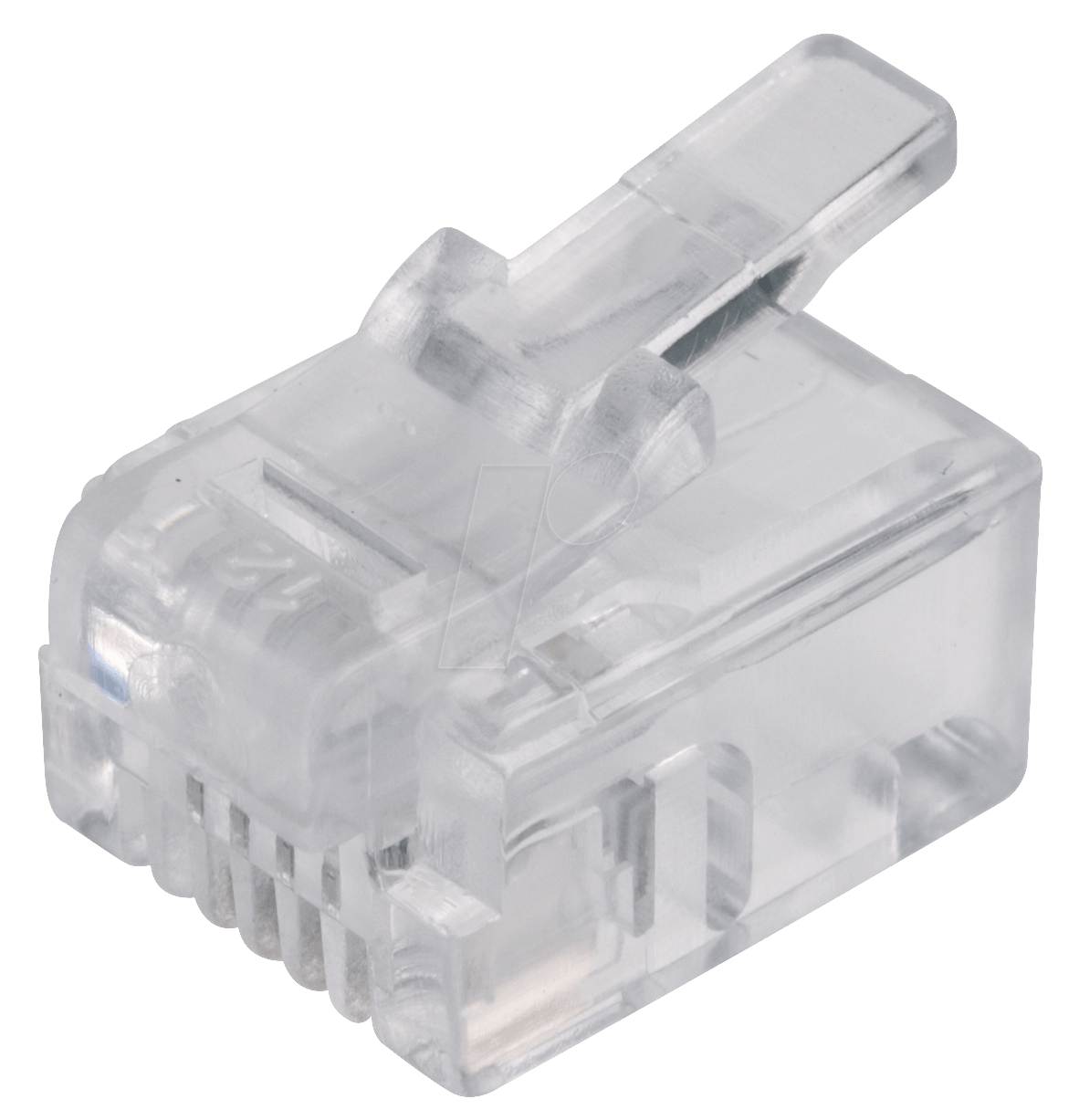 MP 4-4R - Modular Stecker RJ10 für Rundkabel, 4/4