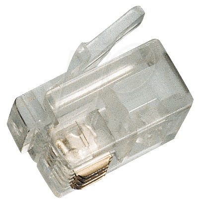 MP 6-4 - Modular Stecker RJ11, Kontakte 6, bestückt 4