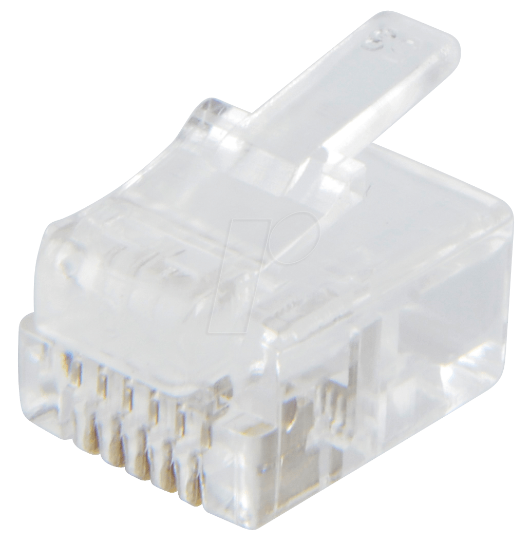 MP 6-6 - Modular Stecker RJ12, Kontakte 6, bestückt 6