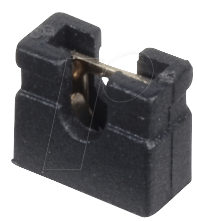 MPE 149-3-002-F0 - Jumper 2,54 mm, geöffnet, kurz, schwarz
