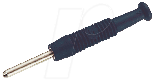 MST 3 SW - Miniatur-Stecker, 2 mm, schwarz